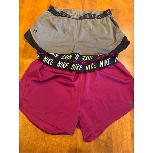 Woman’s plus size Nike and under armour shorts bundle size XL - Picture 3 of 5